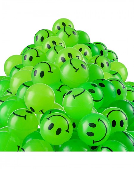 Party Favors Bulk 144 Glow in The Dark Smile Face Bouncing Balls- Mini Glowing High Bounce Balls- For small game prize- Stock...