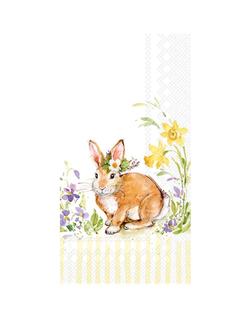 Tableware 3-Ply Guest Towel Buffet Paper Napkins- 8.5 x 4.5-Inches- Lovely Bunny Yellow - Lovely Bunny Yellow - CK18AAX9KU4 $...