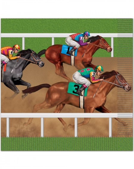 Tableware Horse Racing Luncheon Napkins- Multicolor - CQ11T1KF1OR $16.64