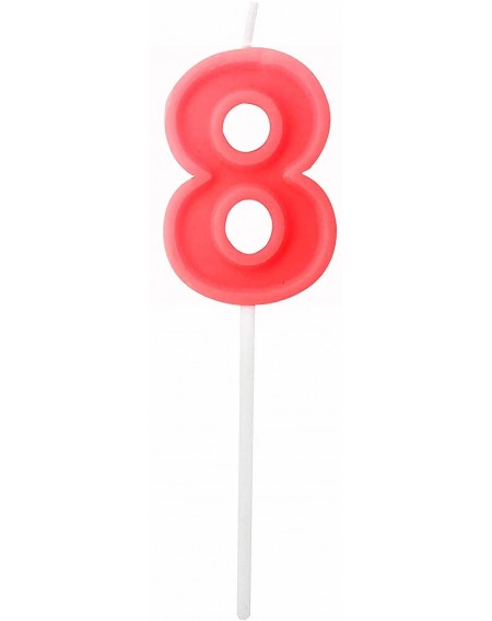 Birthday Candles 2.76" Large Extended XXL Multi-Color Happy Birthday Long Numbers Candles Cake Topper Decoration for Adults/K...