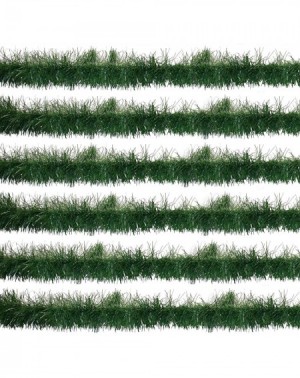 Garlands Christmas Soft Pine Garland Decorations 60 Feet Pack of 6 Holiday Winter Artificial Green Plastic Tree Rope for Kitc...