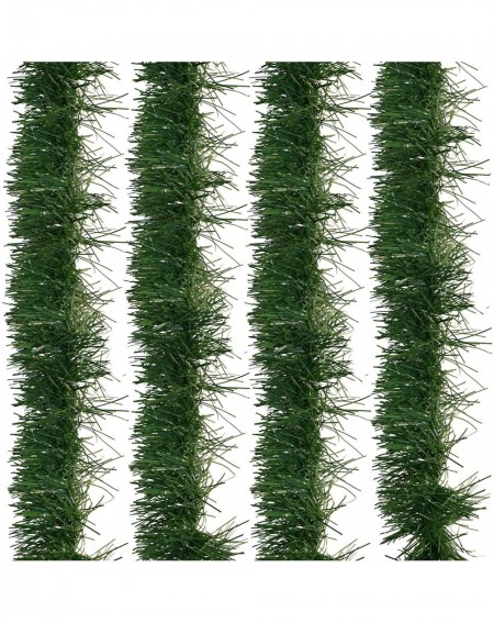 Garlands Christmas Soft Pine Garland Decorations 60 Feet Pack of 6 Holiday Winter Artificial Green Plastic Tree Rope for Kitc...