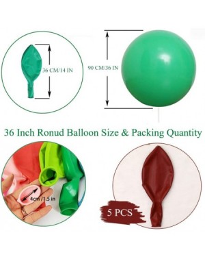 Balloons 36 Inch Big Round Balloons 5 Pack Brown Red Thick Giant Balloons for Photo Shoot Wedding Baby Shower Birthday Party ...