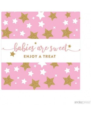 Invitations Twinkle Twinkle Little Star Pink Baby Shower Collection- Hershey Bar Labels- Babies are Sweet- Enjoy a Treat- 10-...