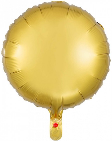 Balloons Metallic Gold Mylar Balloons 17 Inches Round-Shaped Foil Helium Balloons for Party Decorations- Pack of 50 - Gold Ro...