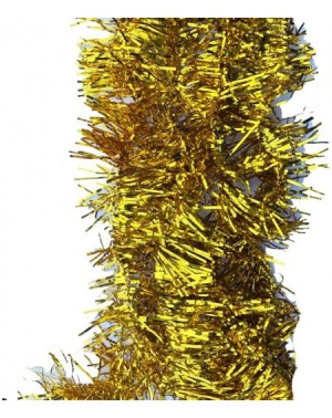 Garlands Elegant Hanging Sparkly Tinsel Garland- 5 Pcs- Each 3 Inch W x 6 Feet L- Holiday Decoration (Gold) - Gold - CA12O2QM...