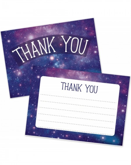 Invitations Galaxy Starry Night Kids Thank You Notes (20 Count with Envelopes) - Outer Space Party Thank You Cards - Out of T...