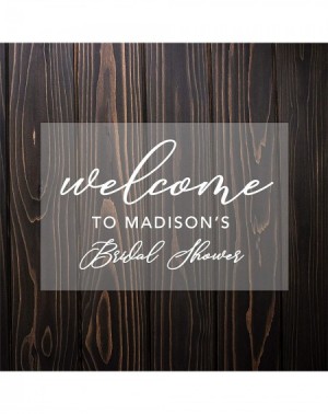 Favors Scripted Welcome to Custom Name Bridal Shower Acrylic Sign- 7.5 x 11 Inch- Stand Included- Welcome Sign- Bridal Shower...