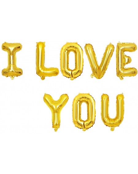 Balloons 16 Inch I LOVE YOU Alphabet Letters Foil Balloons Set for Valentines Day-Propose Marriage-Wedding Party-Wedding Déco...