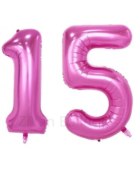 Balloons 40 Inch Giant 15th Pink Number Balloons-Birthday/Party balloons - Pink Number 15 - CM1887RE569 $11.27