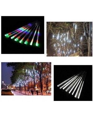 Outdoor String Lights LED Meteor Shower Rain Lights-Drop/Icicle Snow Falling Raindrop 30cm 8 Tubes Waterproof Cascading Light...