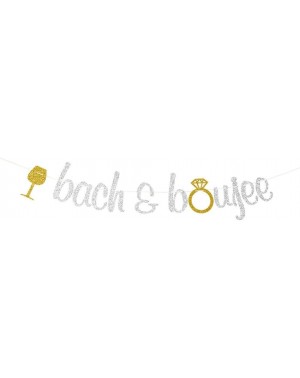 Banners & Garlands Bach & Boujee Banner for Bridal Shower Engagement Bachelorette Wedding Party Decorations Gold and Silver G...