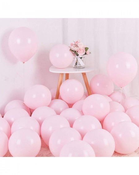 Balloons Pastel Pink Balloons 12 inch 50pcs Latex Party Balloons Baby Shower Helium Balloons Pink Birthday Balloon - Pink - C...