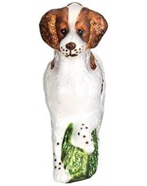 Ornaments Glass Blown Ornament with S-Hook and Gift Box- Animals Selection (Brittany Spaniel- 12330) - Brittany Spaniel- 1233...