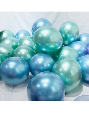 Balloons Party Balloons 50 Pcs 12 inch Green Metallic Chrome Helium Shiny Latex Thicken Balloon Perfect Decoration for Weddin...