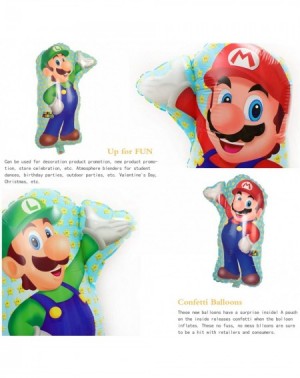 Balloons 27Pcs Mario Birthday Party Supplies-Super Mario Bros Happy Birthday Decorations-Super Mario Brothers Party Supplies ...