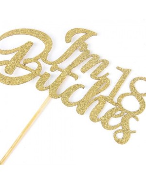 Cake & Cupcake Toppers Gold Glitter I'm 18 Bitches Cake Topper Happy 18th Birthday Cake Topper Hello 18 Cheers to 18 Years Fu...