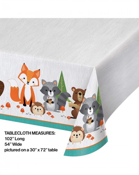 Tablecovers Wild One Woodland Plastic Tablecloths- 3 ct - C018WG7K7ND $16.10