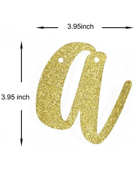Banners & Garlands Just Engaged Banner- Engagement Party Gold Gliter Paper Sign Backdrops - CC18W67M76C $10.82
