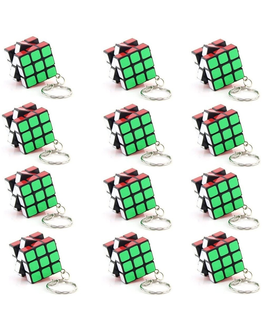 Party Favors Party Supplies Keychain Cube Mini Cubes Party Favors Cube Puzzle (12 Pack) - CU186L65TMZ $11.45