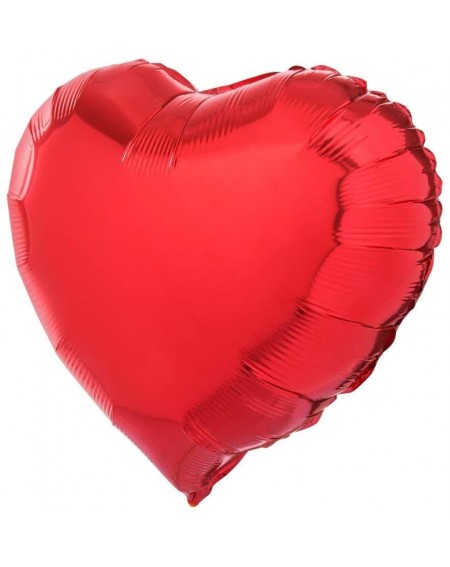 Balloons 18 inch Red Heart Shaped Foil Mylar Balloons Helium Balloon Birthday Party Supplies Wedding Decoration- 50pc - CC186...