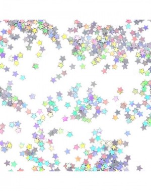 Confetti 60g 2.1 Ounce 6mm Star Confetti Glitter Star Sequin for Nail Art- Wedding- Birthday- Party- Festival Decorations (Si...