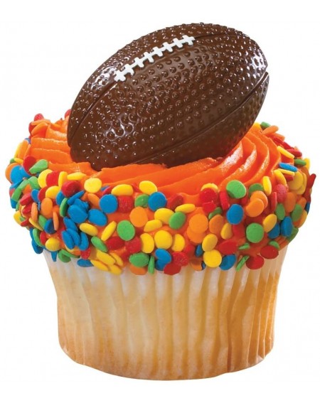 Cake & Cupcake Toppers 2D Football Cupcake Rings (12 Count) - CV11MZ0B71L $8.47