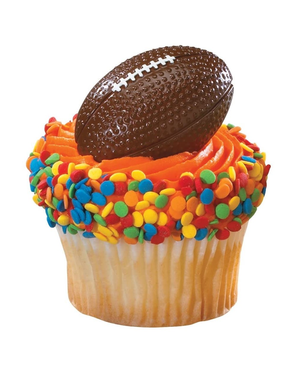 Cake & Cupcake Toppers 2D Football Cupcake Rings (12 Count) - CV11MZ0B71L $8.47