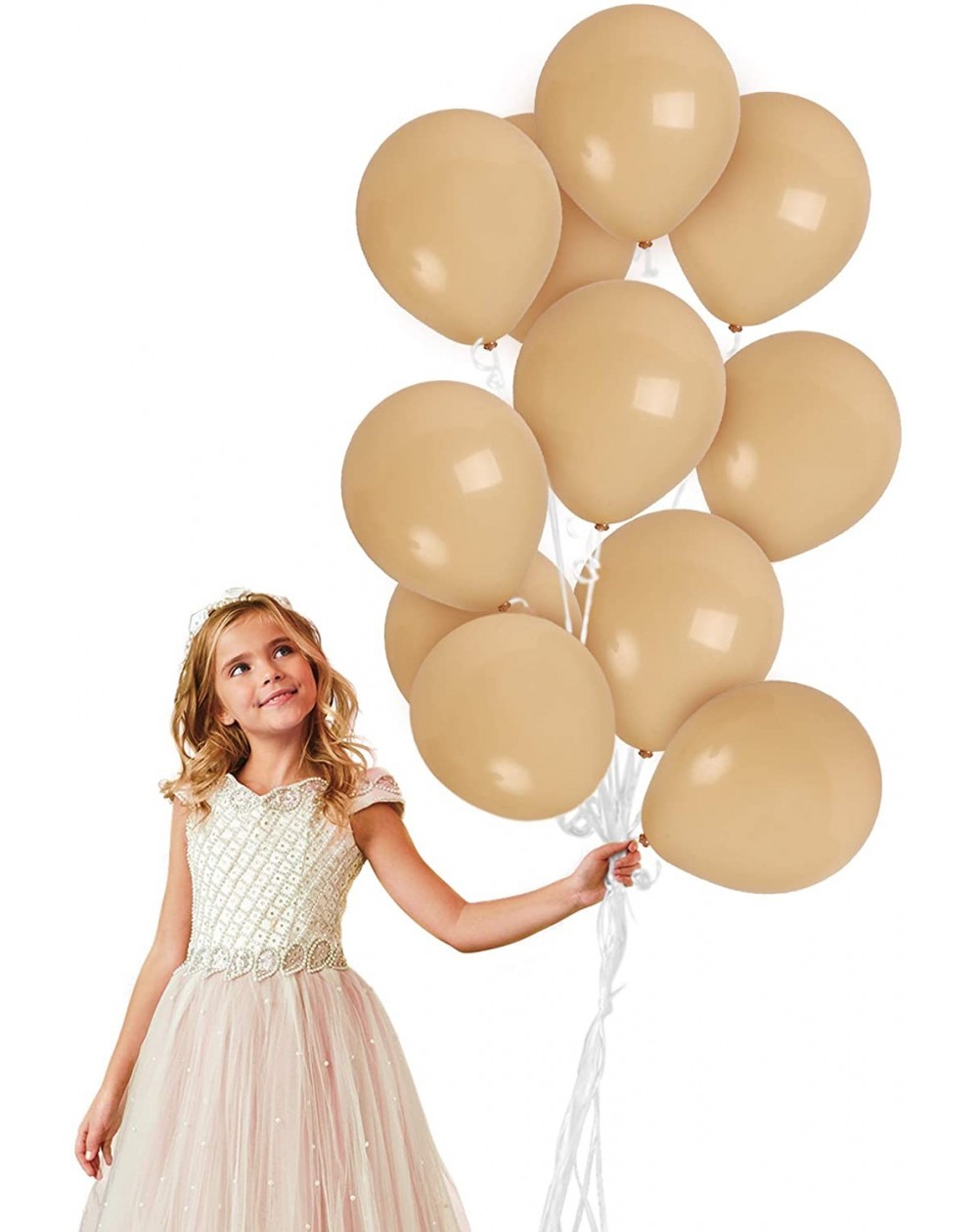 Balloons Beige Tan Balloons 10 inch 72 Pack Premium Latex Beige Balloons for Rustic Wedding Baby and Bridal Shower Birthday P...