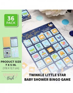 Party Games & Activities Twinkle Little Star Baby Shower Bingo Game (5 x 7 in- 36 pcs) - CY18YL29C0K $18.71