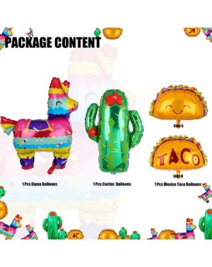 Balloons Mexico Taco Llama Cactus Jumbo Mylar Foil Balloons Birthday Baby Shower Decor Supplies Mexican Fiesta Theme Party De...