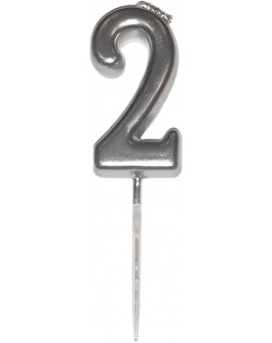 Birthday Candles Party Xclusive Silver Number Candles Happy Birthday Cake Candles Decoration Number Numeral Cake Topper Party...