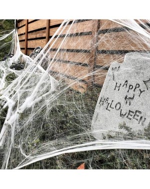 Party Packs 5-Pack Halloween Stretch Spider Webs with 100 Spiders Party Decorations Props 1000 sqft - CQ19DEG00TA $13.20