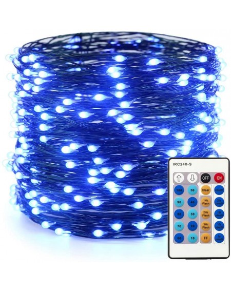 Outdoor String Lights Dimmable LED String Lights Plug in- 99ft 300 LED Waterproof Fairy Lights with Remote- Indoor/Outdoor Co...