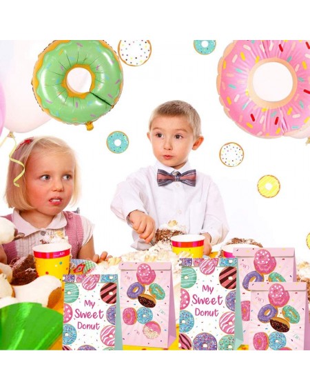 Party Favors Donut Candy Favor Bags Doughnut Goodie Gift Treat Bags for Donut Themed Party Ideas Kids Birthday Bash Decoratio...