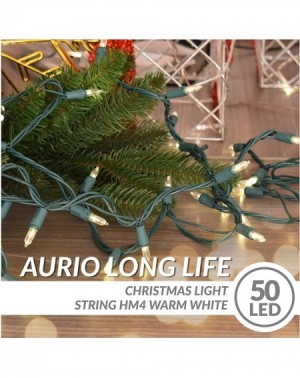Indoor String Lights Christmas Lights- 12.3ft 50-Count LED End-to-End Connectable Mini Christmas String Lights- Light Strings...