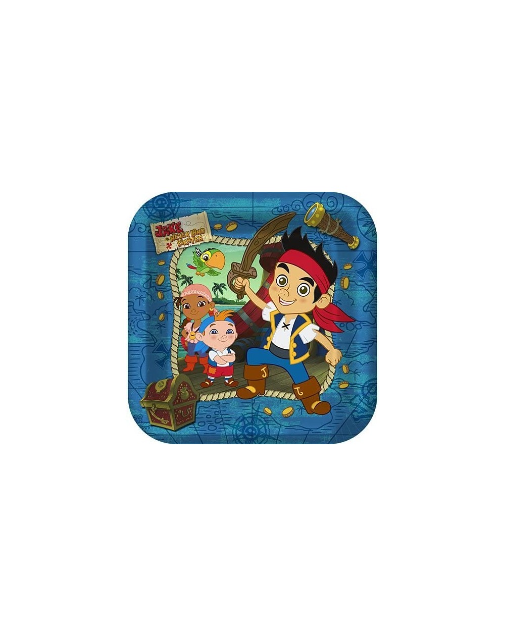 Party Tableware Jake & The Never Land Pirates Large Paper Plates (8ct) - CN118O81WGN $7.76