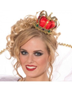 Adult Novelty Party Supplies Unisex-Adults Mini Queen Crown- Gold- Standard- Multi - CS11CGXCK0T $15.83