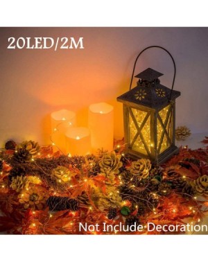 Outdoor String Lights LED Fairy Light String 10 Pack Micro 20 LED Battery Operated Silver Wire String Lights Mini Waterproof ...