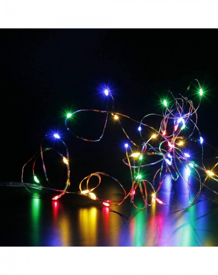 Indoor String Lights Led String Lights- 2 Packs Mini Battery Powered Copper Wire Starry Fairy Lights- Battery Operated String...