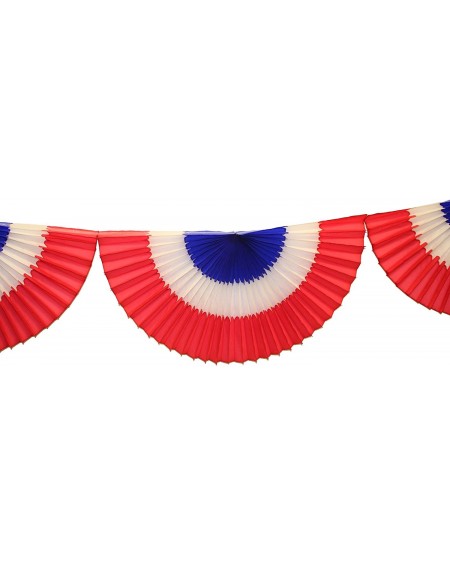 Banners & Garlands 10 Foot Tissue Bunting Garland- Red White Blue - Patriotic - Red/White/Blue - CU11YU4P8Y7 $20.00