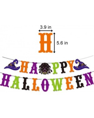 Banners Halloween Party Decoration Supplies- Happy Halloween Banner- Halloween Hanging Swirls- Latex Balloons-Photo Props- Ha...