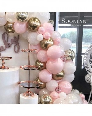 Balloons Pink Balloon Garland 120 Pcs 16 Ft Baby Pink and Gold White Party Balloons Arch Kit for Girl Baby Shower Birthday Br...