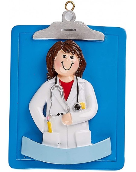 Ornaments Personalized Clipboard Doctor Christmas Tree Ornament 2020 - Care Practitioner Uniform Coworker New Job MD Professi...