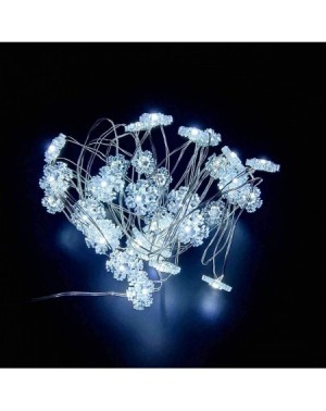 Indoor String Lights 2 Pack Battery Operated Mini Snowflake Led Fairy Lights with Timer 6 Hours on/18 Hours Off for Wedding P...