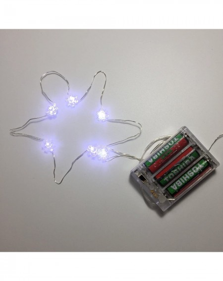 Indoor String Lights 2 Pack Battery Operated Mini Snowflake Led Fairy Lights with Timer 6 Hours on/18 Hours Off for Wedding P...