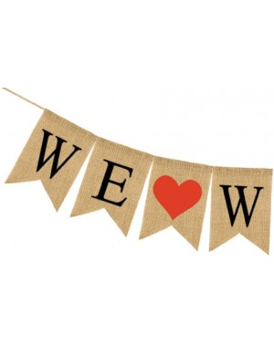 Banners WE WILL MISS YOU Banner Burlap Bunting Banner Garland Flags for Valentine's Day Wedding Party Decorations - CZ18MC38Z...
