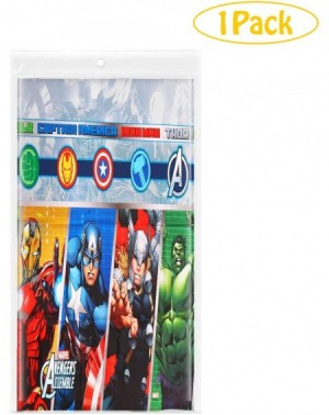 Tablecovers Plastic Tablecloth for Avengers Themed Birthday Party-72" x 52" Disposable Table Cover - CN199DXOZL4 $9.96