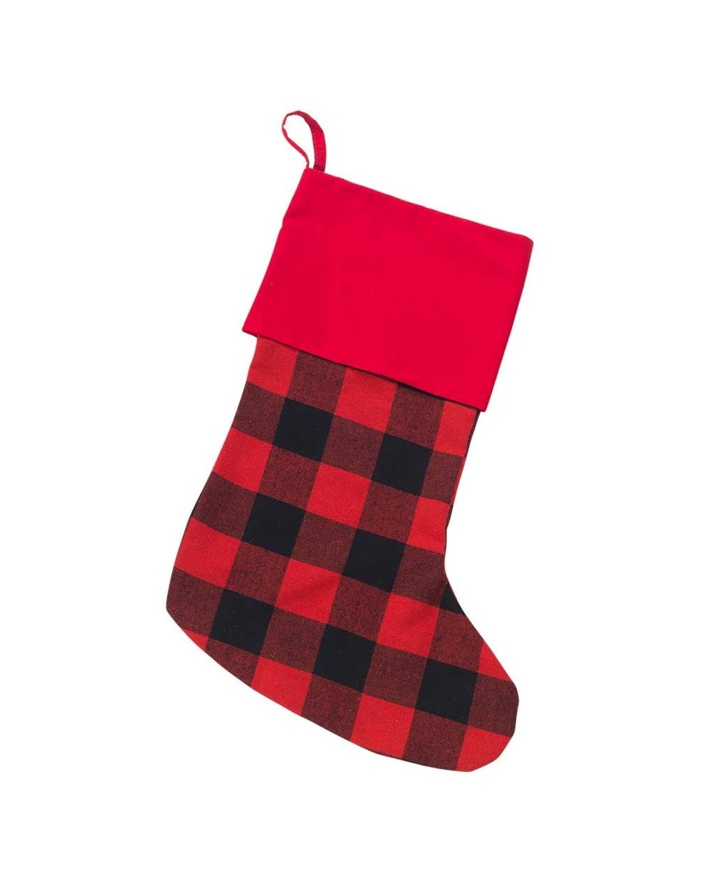 Stockings & Holders 16.5 inch Christmas Stocking (Red Buffalo Check- Personalized) - Red Buffalo Check - CS18HAA0385 $21.63