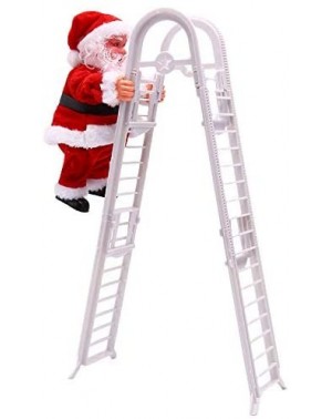 Ornaments Santa Climbing Ladder Christmas Decoration Electric Santa Claus Climbing Rope Ladder- Christmas Super Climbing Sant...
